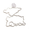 White Flower Wrap Anklet with elastic band details | JL7408-01 | image 1