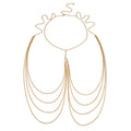 Gold-Tone Costume Body Chain with zinc-alloy details | BCN0203-01 | image 1