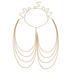 Gold-Tone Costume Body Chain with zinc-alloy details | BCN0203-01 | image 1
