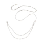 Silver-Tone Faux Pearl Waist Chain with zinc-alloy and plastic details | BCN0262-02 | image 1