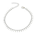 Silver-Tone Minimalist Chain Anklet with zinc alloy details | JL7438-01 | image 1
