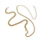 Gold-Tone Asymmetric Waist Chain with zinc-alloy details | BCN0290-01 | image 1