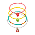 Fruit Charm Beaded Anklet Set with plastic and alloy details | JL7221-01 | image 1