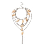 Silver-Tone Shell Toe Anklet with zinc alloy details | JL7330-01 | image 1