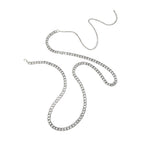 Silver-Tone Chunky Chain Waist Chain with zinc-alloy details | BCN0284-01 | image 1