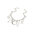 Silver-Tone Moon Pendant Necklace with zinc-alloy hardware | NA474-02 | image 1