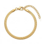 Stainless Steel Flat Chain Anklet with stainless steel details | JL7415-01 | image 1
