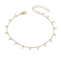 Beaded Charm Anklet with plastic and zinc alloy details | JL7427-01 | image 1
