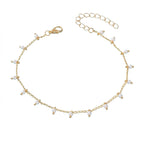 Beaded Charm Anklet with plastic and zinc alloy details | JL7427-01 | image 1