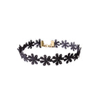 Black Lace Blossom Choker with lace | N3420 | image 1