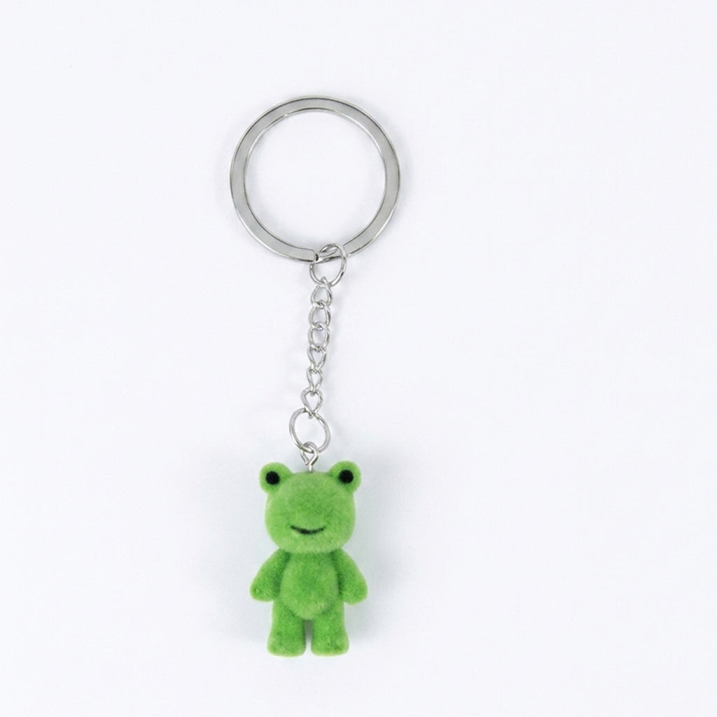 Mini green frog plush keychain and bag charm | KCA069-01 | image 1