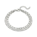 Triple-Layer Chain Anklet with zinc alloy details | JL7382-01 | image 1