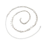 Silver-Tone Pearl Double-Layer Waist Chain with zinc-alloy details | BCN0242-02 | image 1