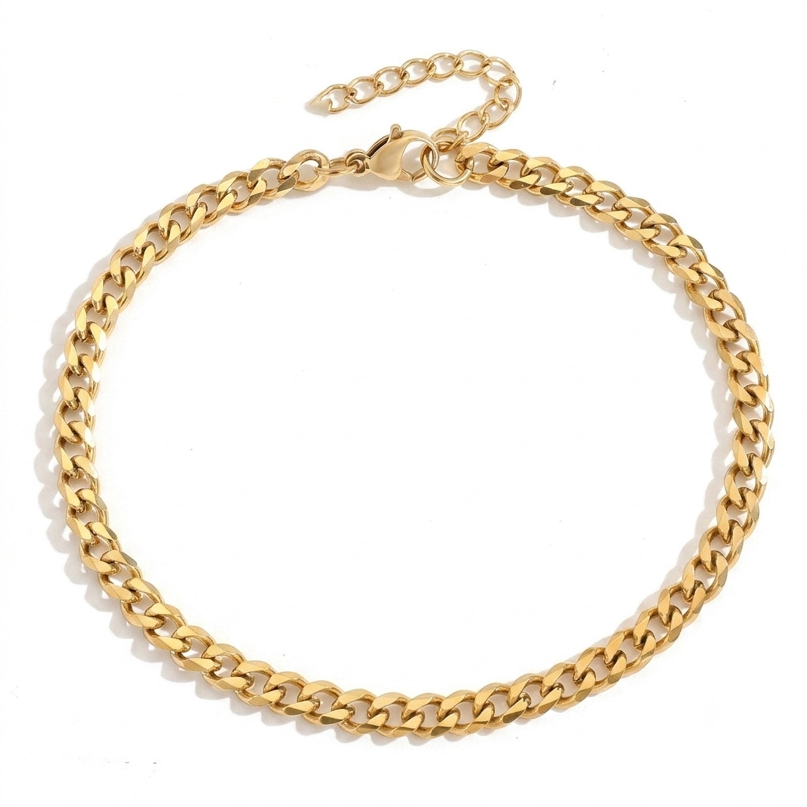 Chunky Cuban Chain Anklet with stainless steel details | JL7422-01 | image 1