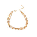 Minimalist Chain Anklet with zinc alloy details | JL7384-01 | image 1