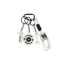 Mini barbell keychain with fitness theme | KCA085-07 | image 1