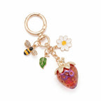 Red Strawberry Bee Daisy
