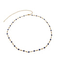 Blue Crystal Waist Chain with iron details | BCN0830-02 | image 1