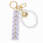 Purple Ribbon Faux Pearl