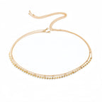 Gold-Tone Triple-Layer Sequin Waist Chain Set with zinc-alloy details | BCN0827-01 | image 1