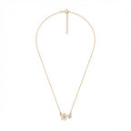 Rose Gold-Tone Mother-of-Pearl Blossom Necklace with alloy hardware | NA899-01 | image 1