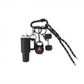 Black braided cord keychain set accessory | KCA085-03 | image 1