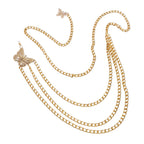 Gold-Tone Chunky Butterfly Waist Chain with zinc-alloy details | BCN0241-01 | image 1