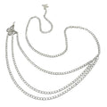 Silver-Tone Chunky Butterfly Waist Chain with zinc-alloy details | BCN0241-02 | image 1