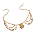 Gold-Tone Bohemian Waist Chain with zinc-alloy details | BCN0237-01 | image 1