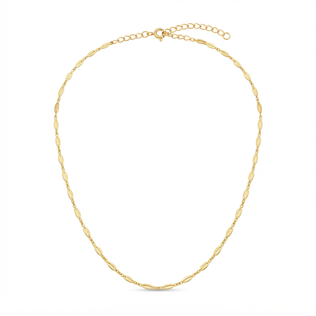 Gold-Tone Sparkle Pendant Necklace with zinc-alloy hardware | NA924-01 | image 1