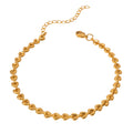 Gold-Tone Heart Tassel Anklet with stainless steel details | JL7431-01 | image 1