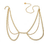 Gold-Tone Chunky Tassel Waist Chain with zinc-alloy details | BCN0239-01 | image 1
