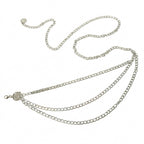 Silver-Tone Shield Chain Waist Chain with zinc-alloy details | BCN0234-02 | image 1