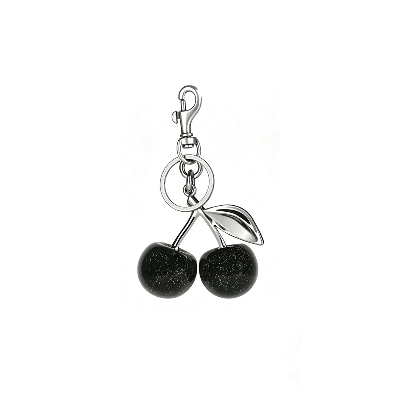 Black cherry keychain and bag charm | KCA084-03 | image 1