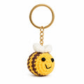 Yellow plush bee keychain and bag charm | KCA067-01 | image 1