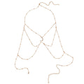 Gold-Tone Costume Body Chain with zinc-alloy details | BCN0202-02 | image 1