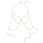 Gold-Tone Costume Body Chain with zinc-alloy details | BCN0202-02 | image 1