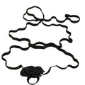 Black Flower Wrap Anklet with elastic band details | JL7405-01 | image 1
