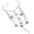 Silver-Tone Coin Layered Toe Anklet with zinc alloy details | JL7331-01 | image 1