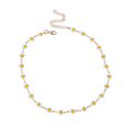 Daisy Chain Necklace with iron hardware | NA900-01 | image 1