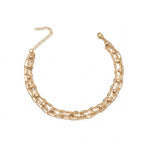 Triple-Layer Heart Charm Anklet with zinc alloy details | JL7344-01 | image 1