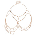 Gold-Tone Costume Body Chain with zinc-alloy details | BCN0201-01 | image 1