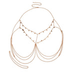Gold-Tone Costume Body Chain with zinc-alloy details | BCN0201-01 | image 1