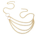 Gold-Tone Chunky Ring Tassel Waist Chain with zinc-alloy details | BCN0243-01 | image 1