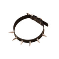 Black Fang Leather Choker with leather | N3976-01 | image 1