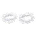 White Lace Stretch Anklet with polyester details | JL7372-01 | image 1