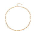 Gold-Tone Layered Chain Necklace with zinc-alloy hardware | NA465-01 | image 1