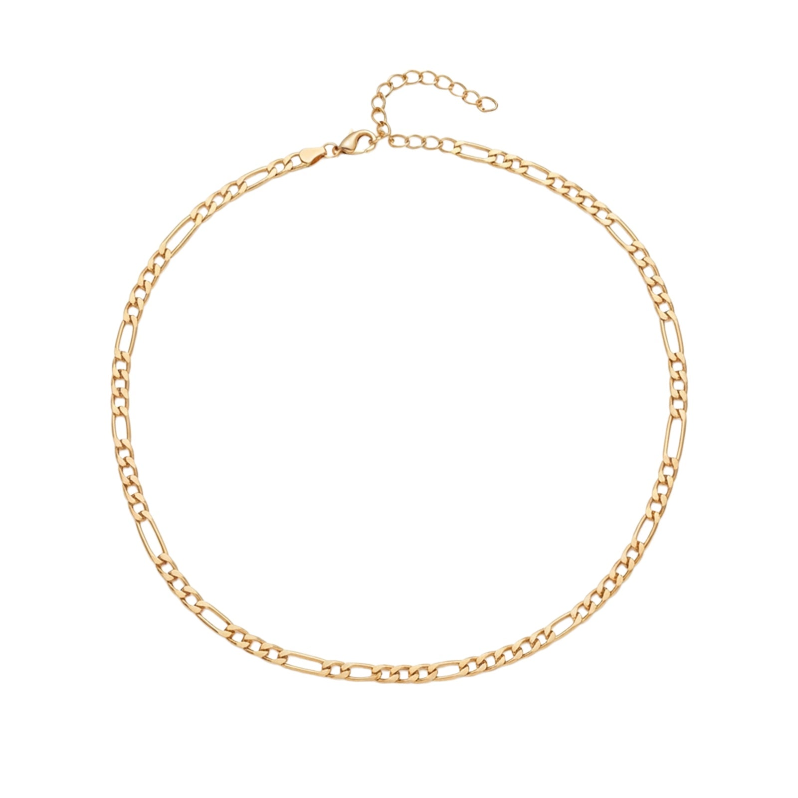 Gold-Tone Layered Chain Necklace with zinc-alloy hardware | NA465-01 | image 1