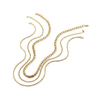 Gold-Tone Chain Necklace Set with zinc-alloy hardware | NA928-01 | image 1