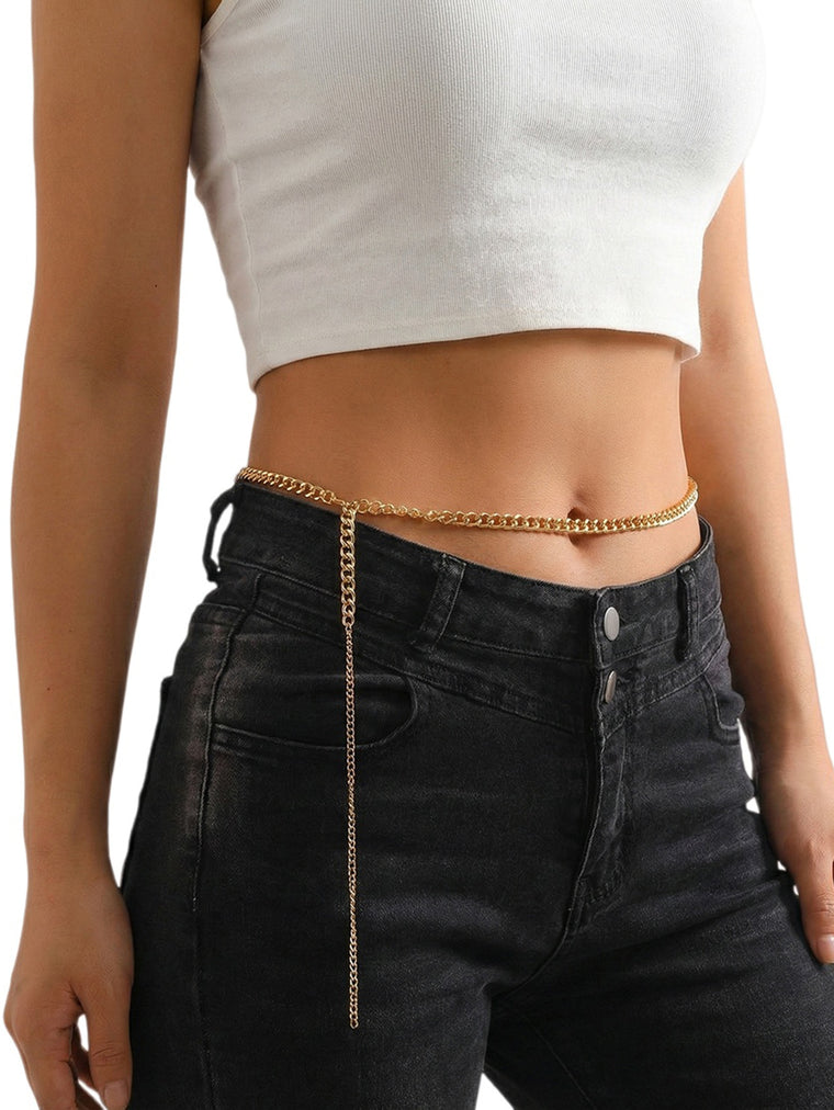 Gold-Tone Chunky Chain Waist Chain with zinc-alloy details | BCN0284-02 | image 2